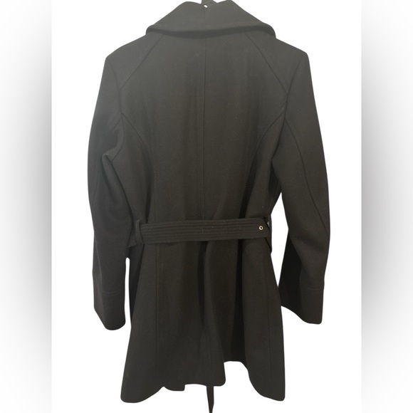 Michael Kors Asymmetrical Zip Belted Coat – Women’s Large - Picture 4 of 10